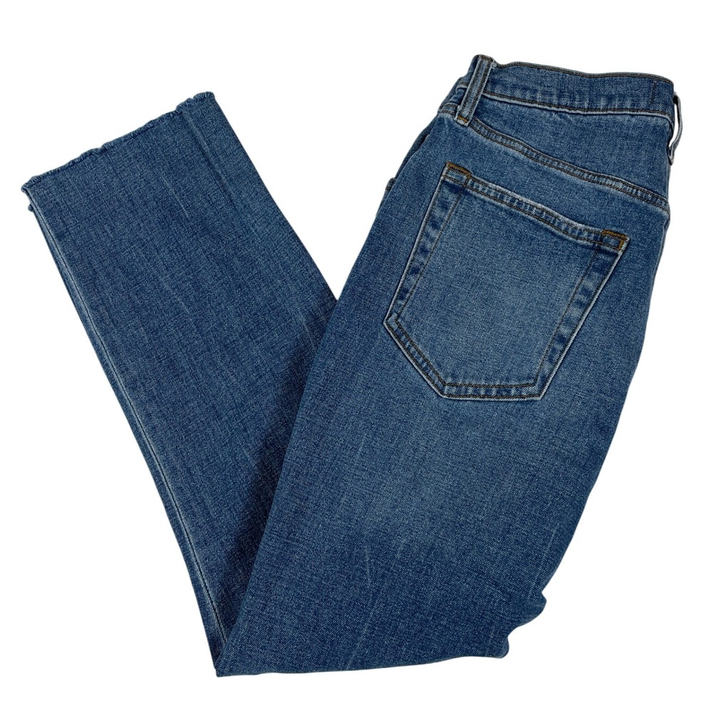 Abercrombie & Fitch 90s Slim Straight Sz 29 Ultra High Rise Crop Jeans Curvy Fit
